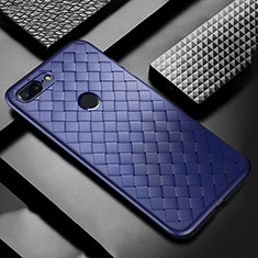 Funda Silicona Goma de Cuero Carcasa para OnePlus 5T A5010 Azul