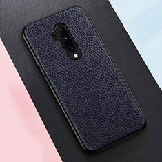 Funda Silicona Goma de Cuero Carcasa para OnePlus 7T Pro Azul