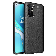 Funda Silicona Goma de Cuero Carcasa para OnePlus 8T 5G Negro