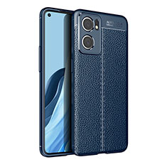 Funda Silicona Goma de Cuero Carcasa para OnePlus Nord CE 2 5G Azul