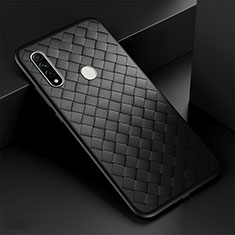 Funda Silicona Goma de Cuero Carcasa para Oppo A31 Negro