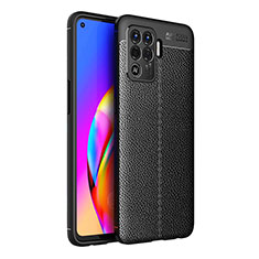 Funda Silicona Goma de Cuero Carcasa para Oppo A94 4G Negro