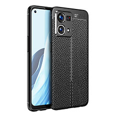 Funda Silicona Goma de Cuero Carcasa para Oppo F21 Pro 4G Negro