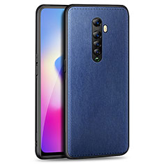 Funda Silicona Goma de Cuero Carcasa para Oppo Reno2 Azul