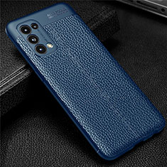 Funda Silicona Goma de Cuero Carcasa para Oppo Reno5 Pro 5G Azul