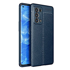 Funda Silicona Goma de Cuero Carcasa para Oppo Reno6 Pro+ Plus 5G Azul