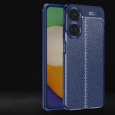 Funda Silicona Goma de Cuero Carcasa para Realme 10 Pro 5G Azul