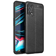 Funda Silicona Goma de Cuero Carcasa para Realme 7 Pro Negro