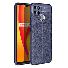 Funda Silicona Goma de Cuero Carcasa para Realme 7i RMX2193 Azul