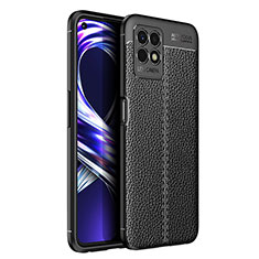 Funda Silicona Goma de Cuero Carcasa para Realme 8i Negro