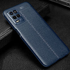 Funda Silicona Goma de Cuero Carcasa para Realme 8s 5G Azul