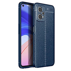 Funda Silicona Goma de Cuero Carcasa para Realme 9 5G Azul