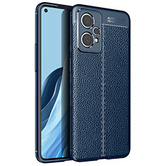 Funda Silicona Goma de Cuero Carcasa para Realme 9 Pro+ Plus 5G Azul