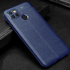 Funda Silicona Goma de Cuero Carcasa para Realme Q2i 5G Azul