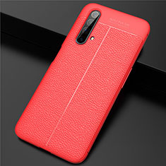 Funda Silicona Goma de Cuero Carcasa para Realme X3 Rojo