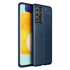 Funda Silicona Goma de Cuero Carcasa para Samsung Galaxy A24 4G Azul