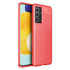 Funda Silicona Goma de Cuero Carcasa para Samsung Galaxy A34 5G Rojo