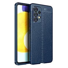 Funda Silicona Goma de Cuero Carcasa para Samsung Galaxy A53 5G Azul