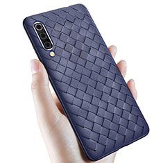 Funda Silicona Goma de Cuero Carcasa para Samsung Galaxy A90 5G Azul