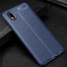 Funda Silicona Goma de Cuero Carcasa para Samsung Galaxy M01 Core Azul