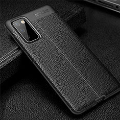 Funda Silicona Goma de Cuero Carcasa para Samsung Galaxy S20 FE 4G Negro