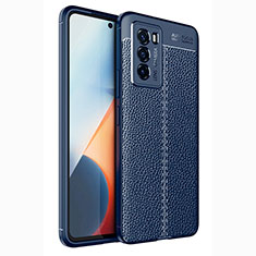 Funda Silicona Goma de Cuero Carcasa para Vivo iQOO 9 SE 5G Azul