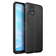 Funda Silicona Goma de Cuero Carcasa para Vivo iQOO U3x 5G Negro