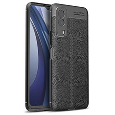 Funda Silicona Goma de Cuero Carcasa para Vivo iQOO Z5x 5G Negro