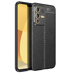 Funda Silicona Goma de Cuero Carcasa para Vivo V23 5G Negro