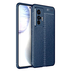 Funda Silicona Goma de Cuero Carcasa para Vivo X70t Azul