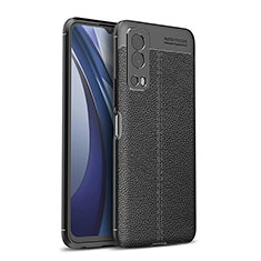 Funda Silicona Goma de Cuero Carcasa para Vivo Y72 5G Negro