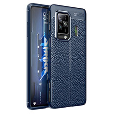 Funda Silicona Goma de Cuero Carcasa para Xiaomi Black Shark 5 Pro 5G Azul