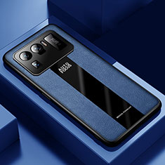 Funda Silicona Goma de Cuero Carcasa para Xiaomi Mi 11 Ultra 5G Azul