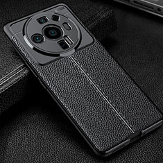 Funda Silicona Goma de Cuero Carcasa para Xiaomi Mi 12 Ultra 5G Negro