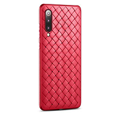 Funda Silicona Goma de Cuero Carcasa para Xiaomi Mi 9 Rojo