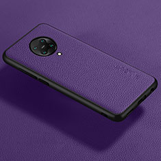 Funda Silicona Goma de Cuero Carcasa para Xiaomi Poco F2 Pro Morado