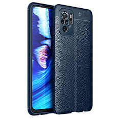 Funda Silicona Goma de Cuero Carcasa para Xiaomi Poco M5S Azul