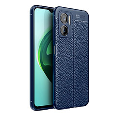 Funda Silicona Goma de Cuero Carcasa para Xiaomi Redmi 11 Prime 5G Azul