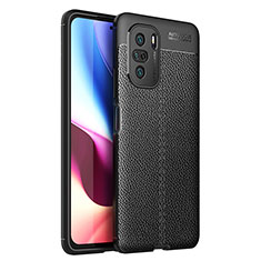 Funda Silicona Goma de Cuero Carcasa para Xiaomi Redmi K40 5G Negro