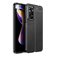 Funda Silicona Goma de Cuero Carcasa para Xiaomi Redmi Note 12 Pro 4G Negro