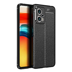 Funda Silicona Goma de Cuero Carcasa para Xiaomi Redmi Note 12T Pro 5G Negro