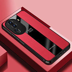 Funda Silicona Goma de Cuero Carcasa PB1 para Oppo Reno11 Pro 5G Rojo