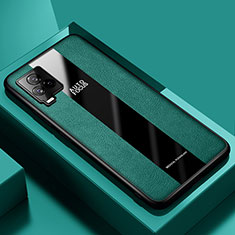 Funda Silicona Goma de Cuero Carcasa PB1 para Vivo iQOO 7 Legend 5G Verde