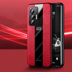 Funda Silicona Goma de Cuero Carcasa PB1 para Vivo X70 5G Rojo