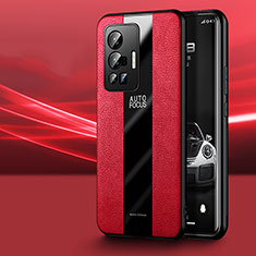 Funda Silicona Goma de Cuero Carcasa PB1 para Vivo X70 Pro 5G Rojo