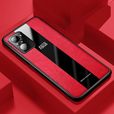 Funda Silicona Goma de Cuero Carcasa PB1 para Xiaomi Poco F3 5G Rojo