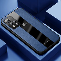 Funda Silicona Goma de Cuero Carcasa PB1 para Xiaomi Redmi Note 11 Pro+ Plus 5G Azul
