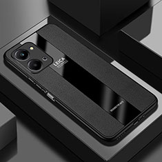 Funda Silicona Goma de Cuero Carcasa PB2 para Huawei Honor X7a Negro