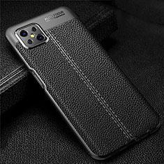 Funda Silicona Goma de Cuero Carcasa S01 para Oppo A92s 5G Negro