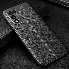 Funda Silicona Goma de Cuero Carcasa S01 para Realme 9 SE 5G Negro